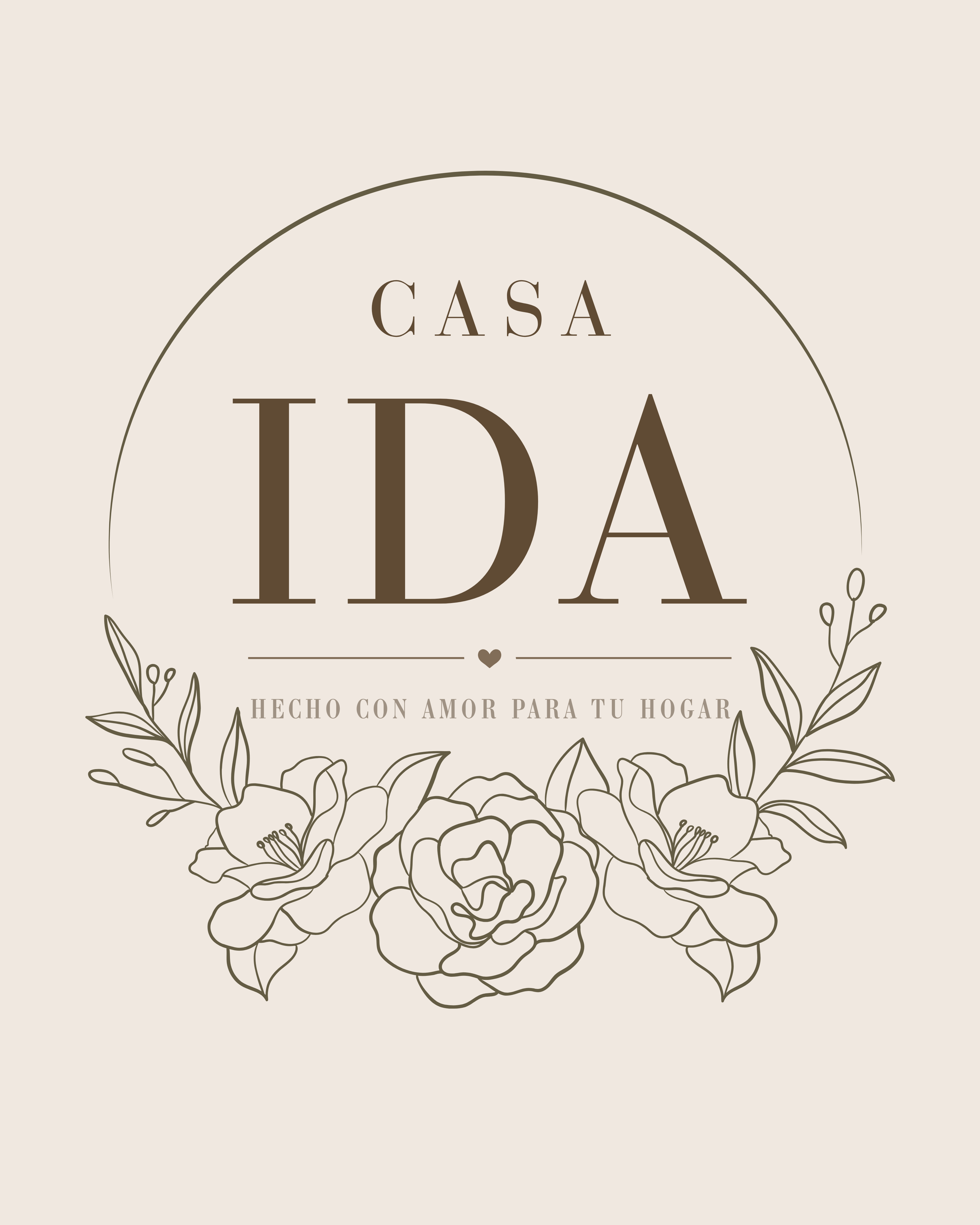 Casa Ida floral brand logo design