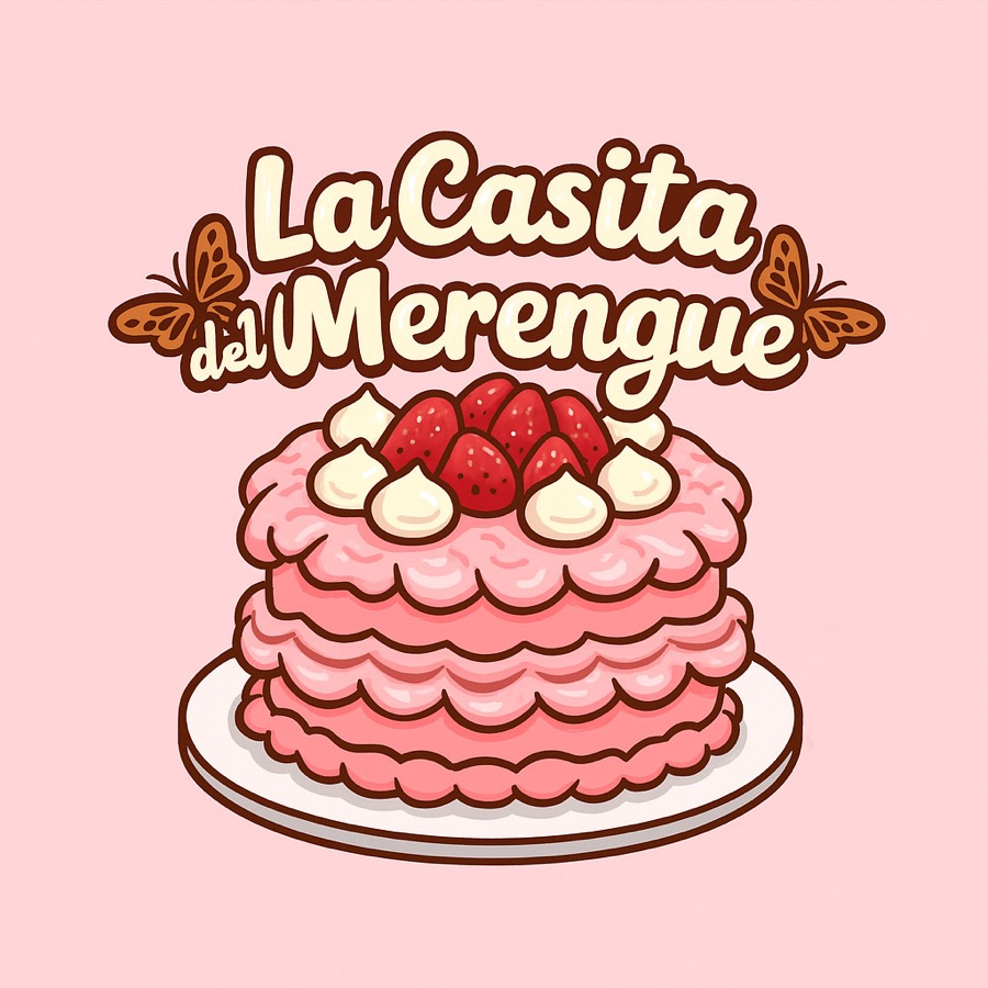 La Casita del Merengue illustrated logo design