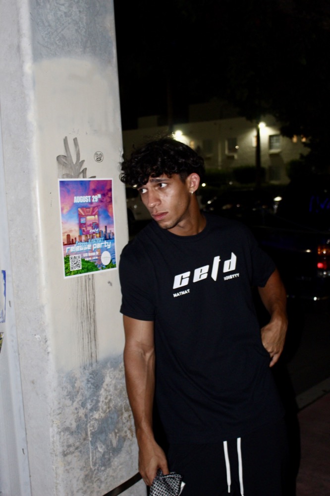 Celo merch front shown in use