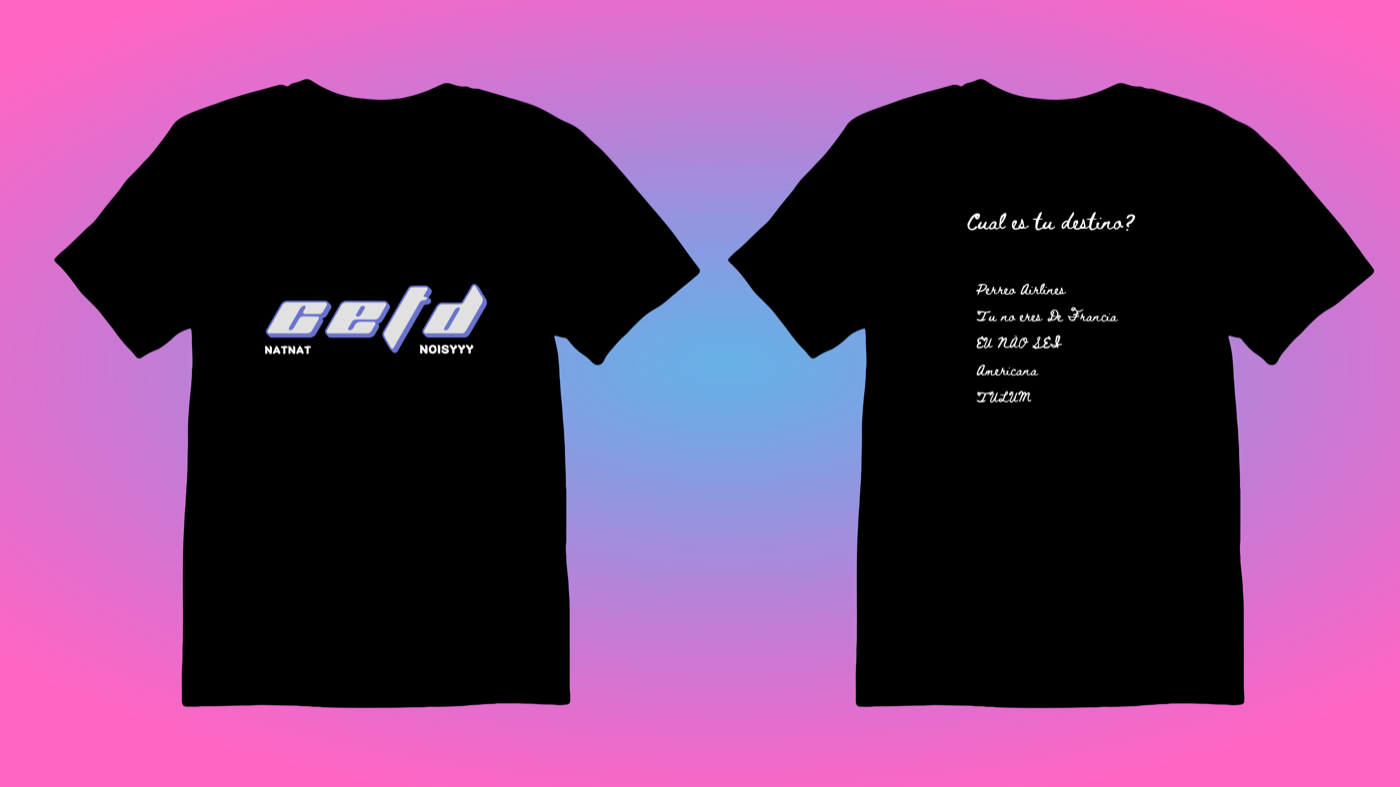 Cual Es Tu Destino front and back shirt concept